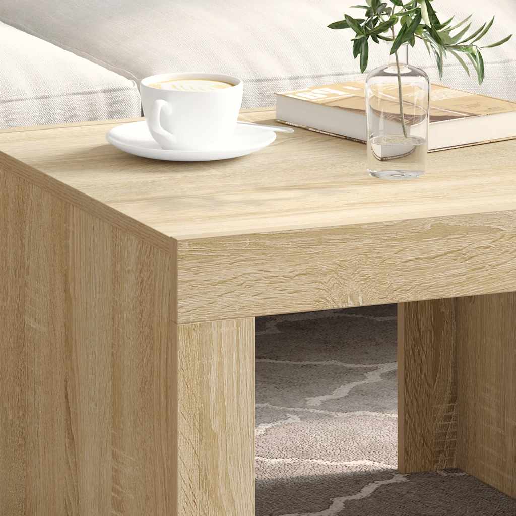 Table basse Chêne sonoma 50x50x35 cm Bois d'ingénierie - XIOS