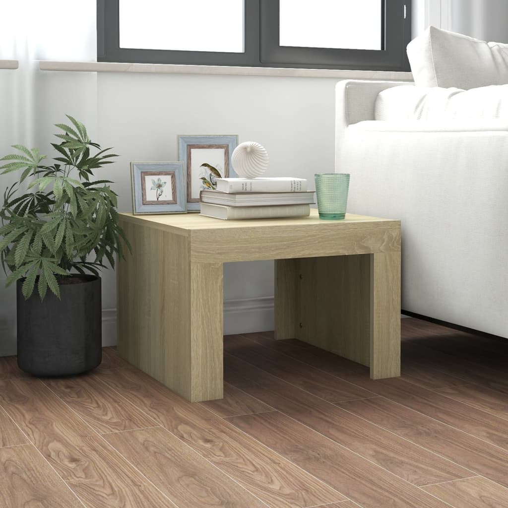 Table basse Chêne sonoma 50x50x35 cm Bois d'ingénierie Tables basses vidaXL