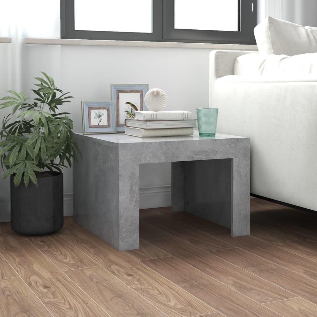 Table basse gris béton 50x50x35 cm bois d'ingénierie Tables basses vidaXL