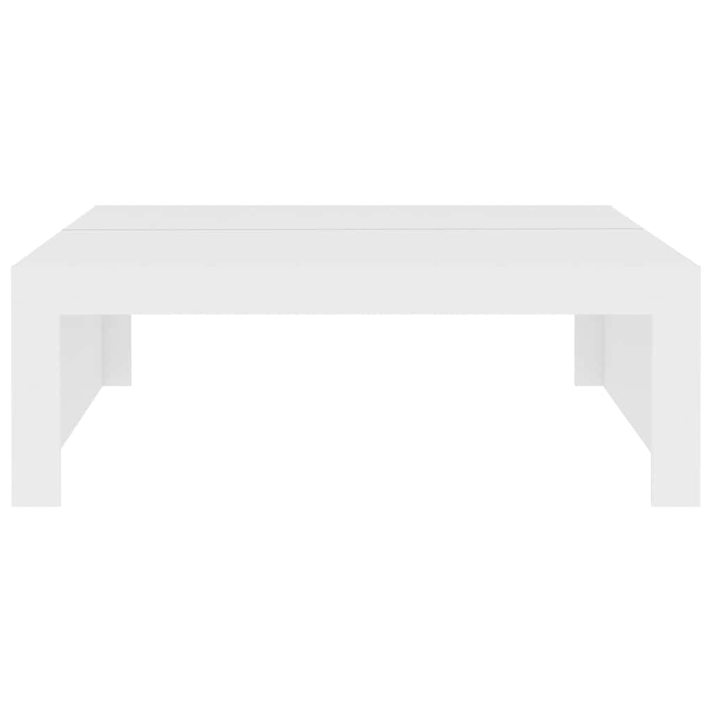 Table basse blanc 100x100x35 cm bois d'ingénierie - XIOS