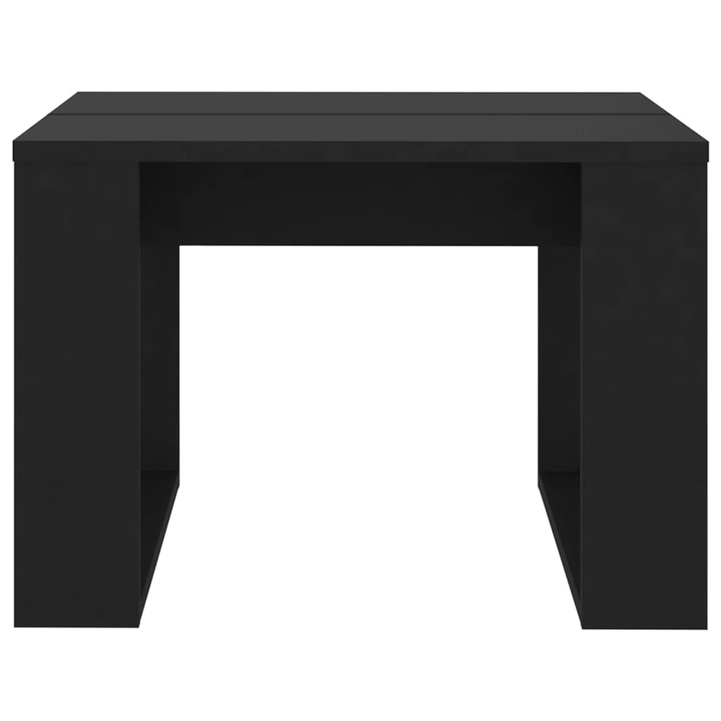 Table d'appoint Noir 50x50x35 cm Bois d’ingénierie Tables basses vidaXL
