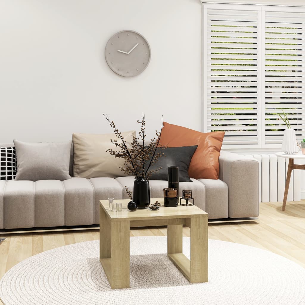 Table d'appoint Chêne sonoma 50x50x35 cm Bois d’ingénierie - XIOS