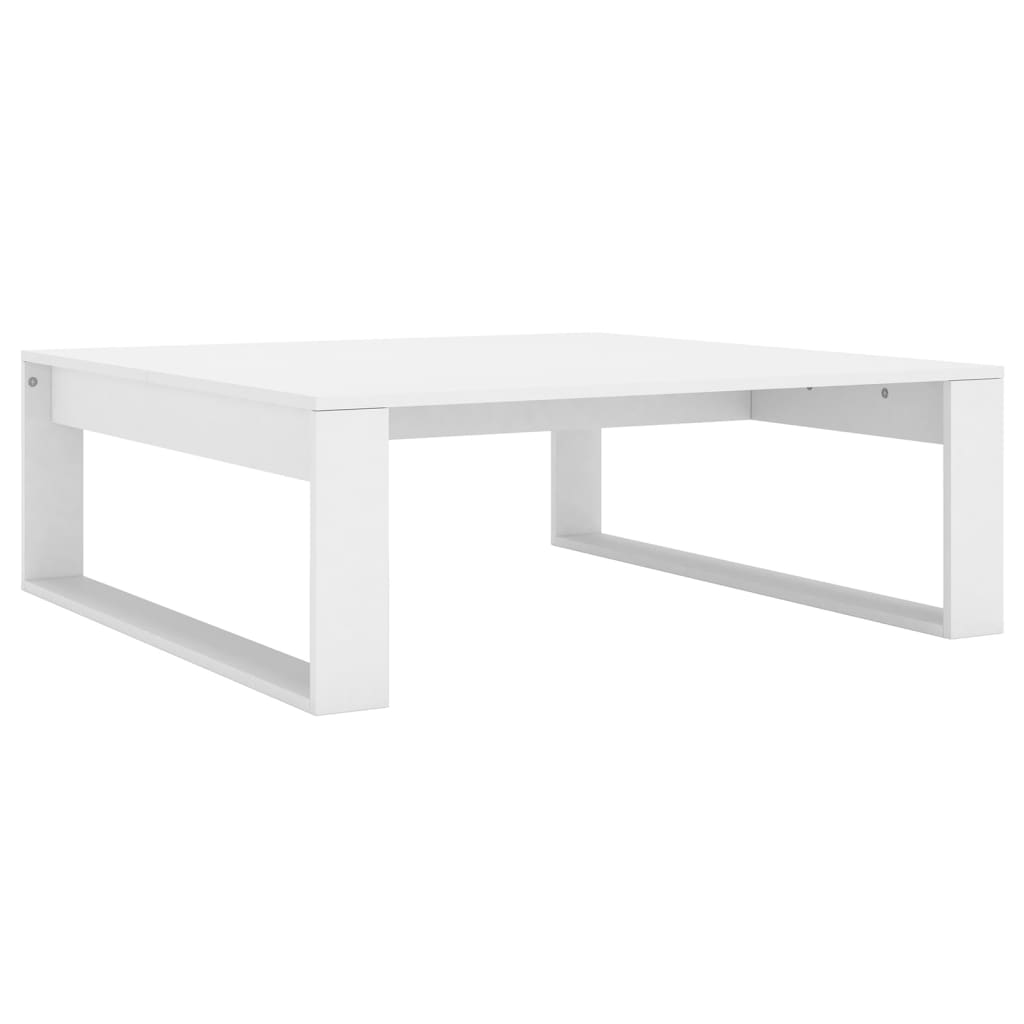 Table basse Blanc 100x100x35 cm Bois d’ingénierie - XIOS