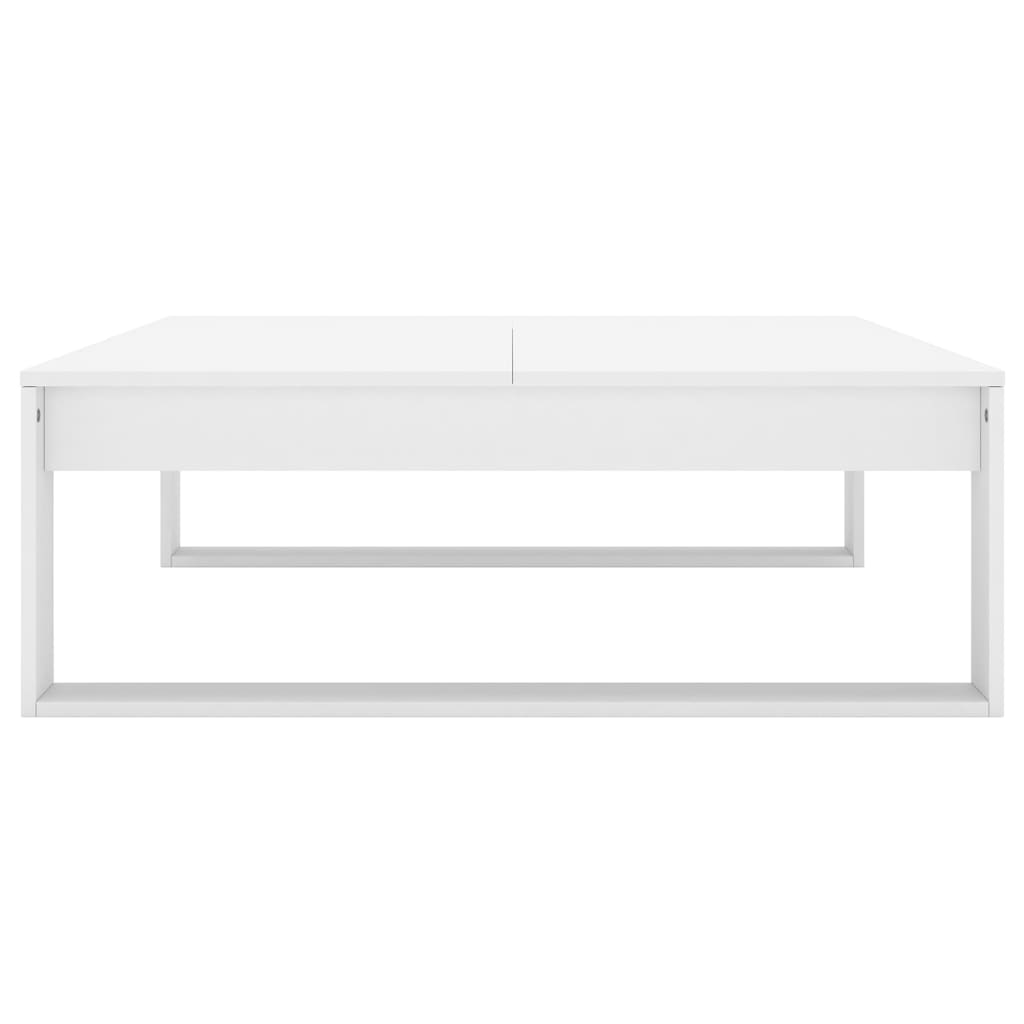 Table basse Blanc 100x100x35 cm Bois d’ingénierie - XIOS