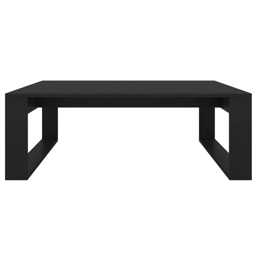 Table basse Noir 100x100x35 cm Bois d’ingénierie - XIOS