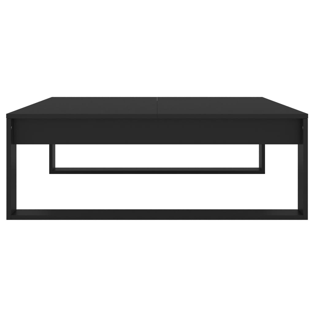 Table basse Noir 100x100x35 cm Bois d’ingénierie - XIOS