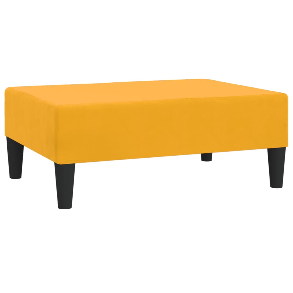 Repose-pied Jaune 78x56x32 cm Velours - XIOS