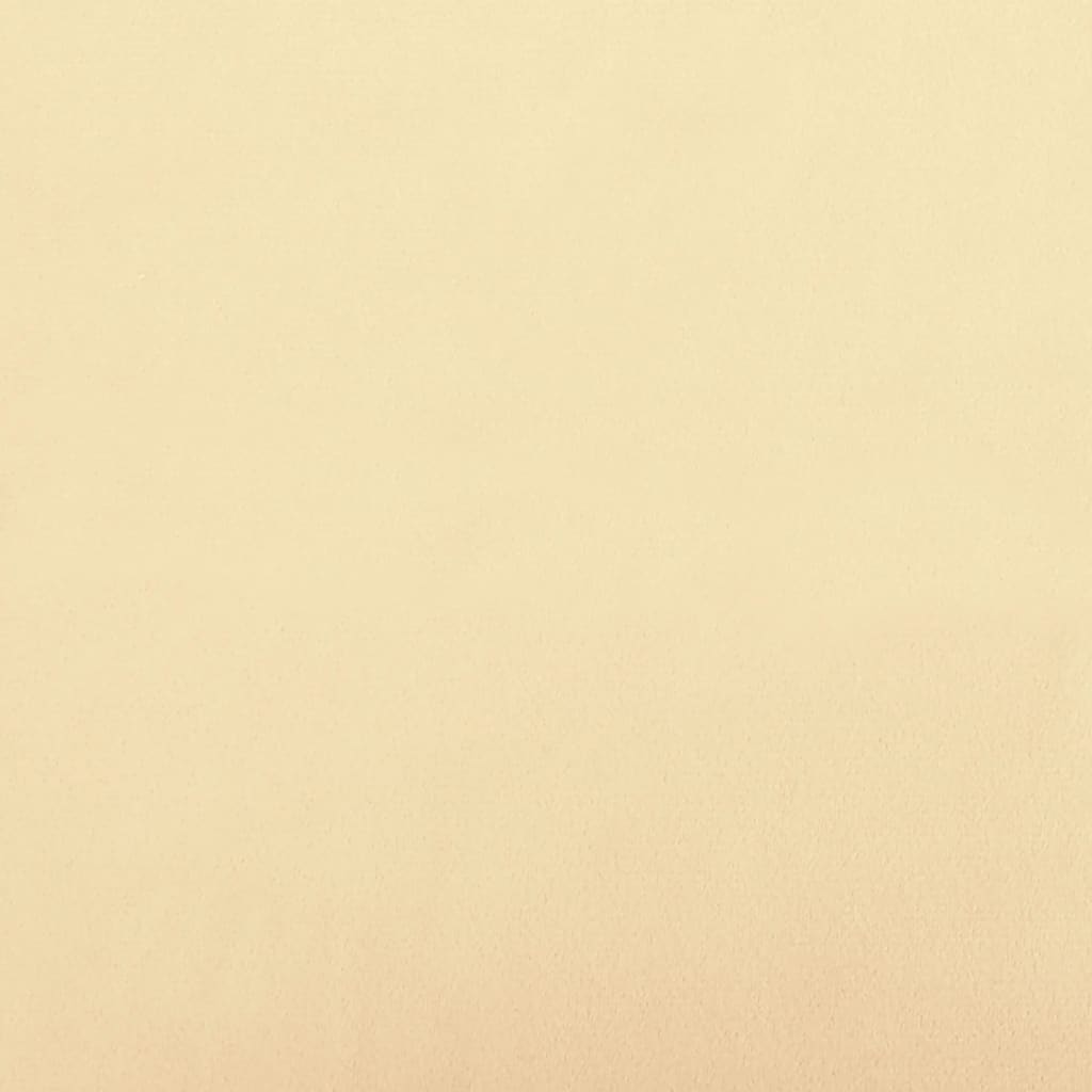 Repose-pied Crème 78x56x32 cm Velours - XIOS