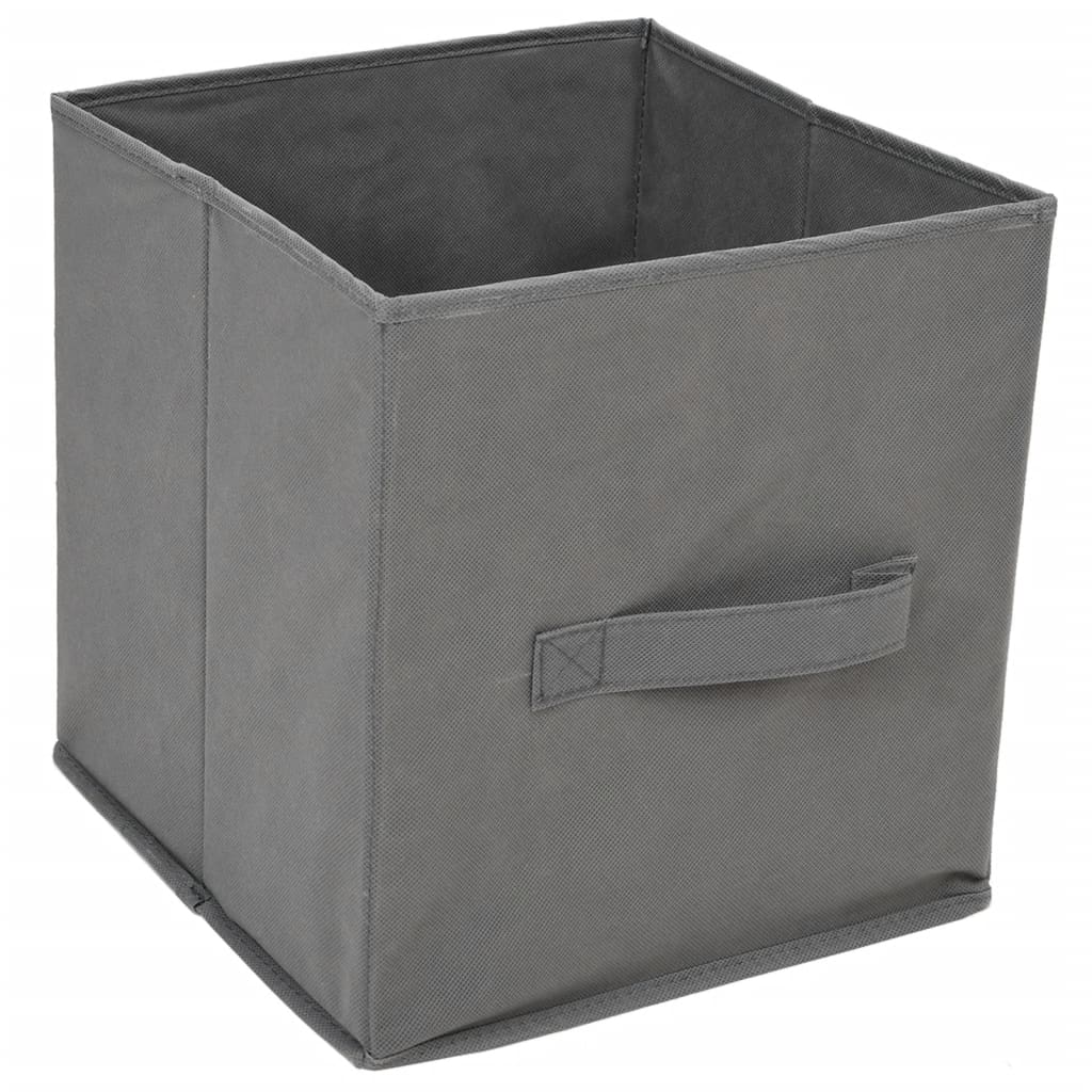 Armoire de rangement 4 paniers en tissu Gris 63x30x71 cm Acier - XIOS