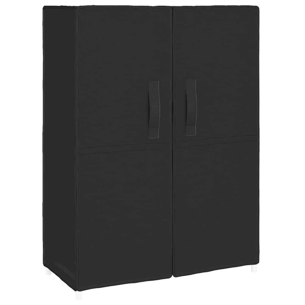 Armoire à chaussures Noir 60x28x90 cm Tissu - XIOS