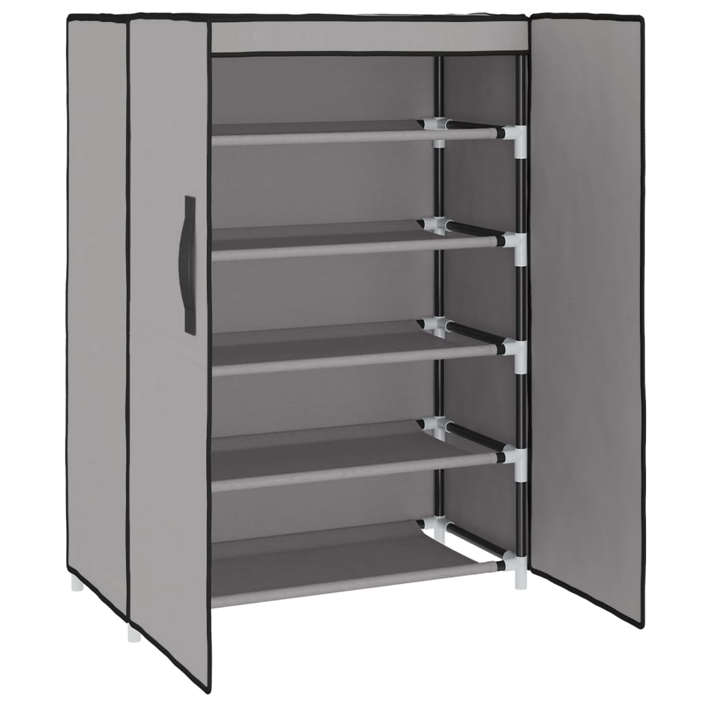 Armoire à chaussures Gris 60x28x90 cm Tissu - XIOS