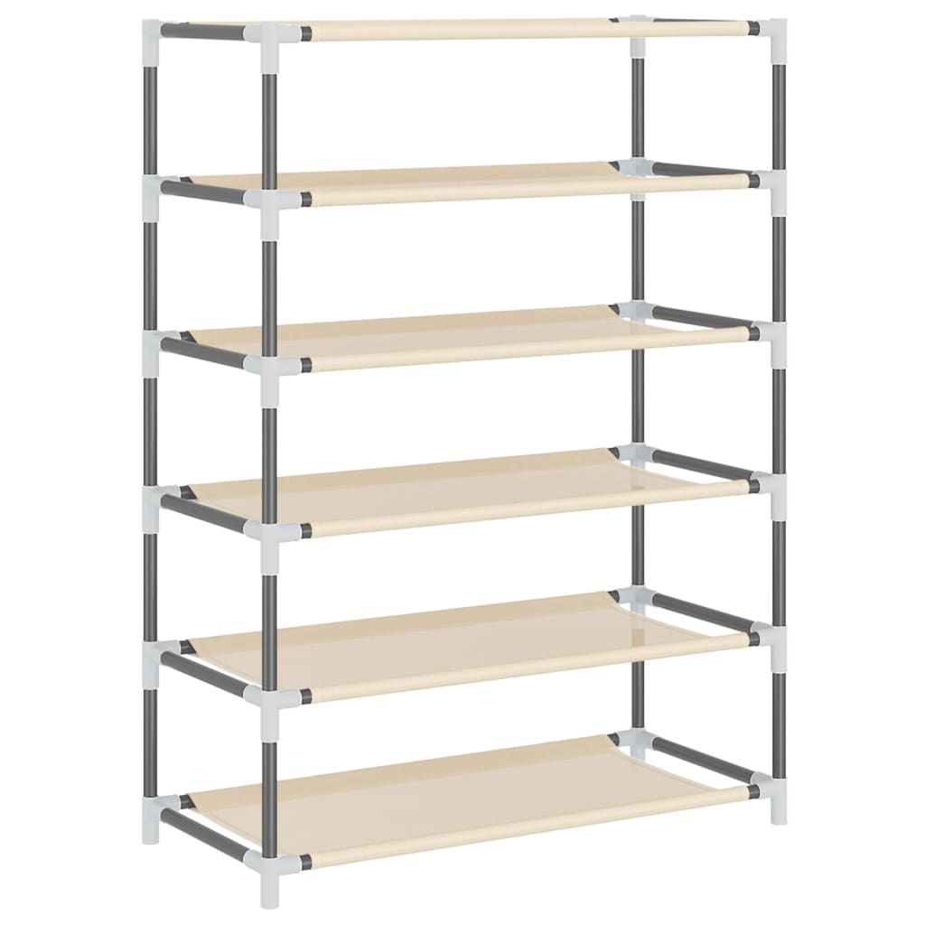 Armoire à chaussures Crème 60x28x90 cm Tissu - XIOS