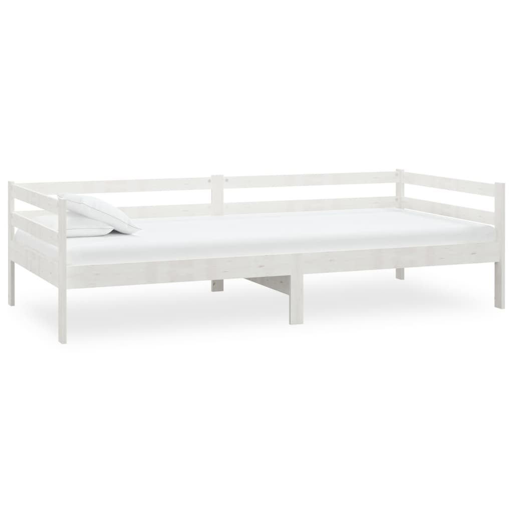 Lit de jour sans matelas blanc bois de pin massif 90x200 cm - XIOS