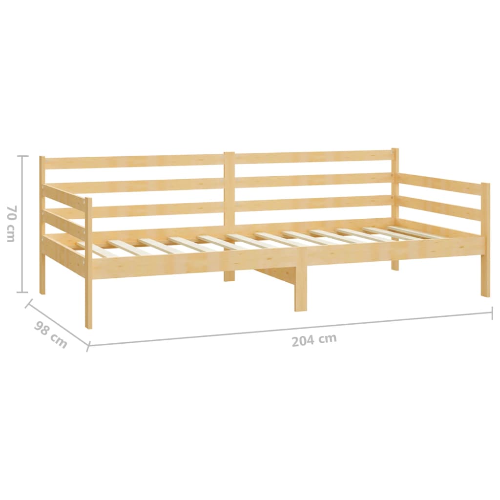 Lit de jour sans matelas bois de pin massif 90x200 cm - XIOS