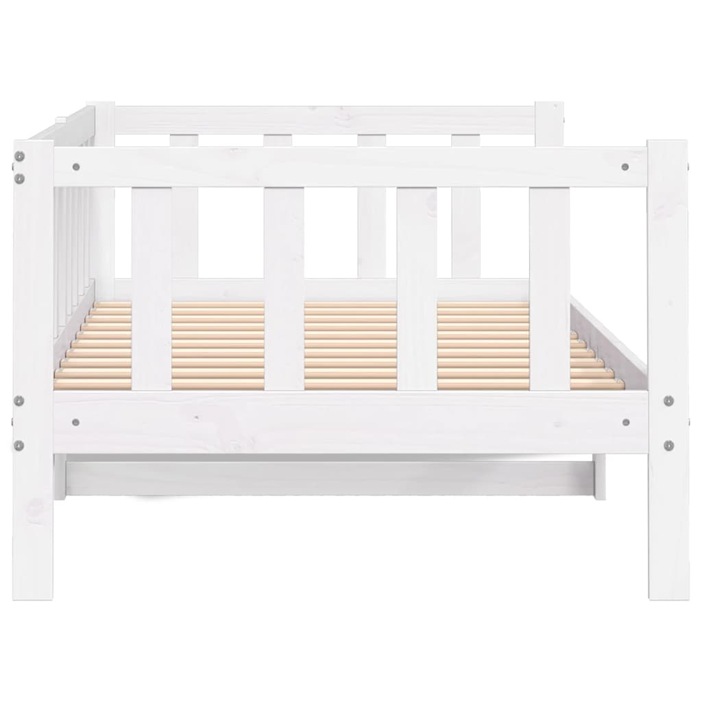 Lit de jour sans matelas blanc bois de pin massif 90x200 cm - XIOS