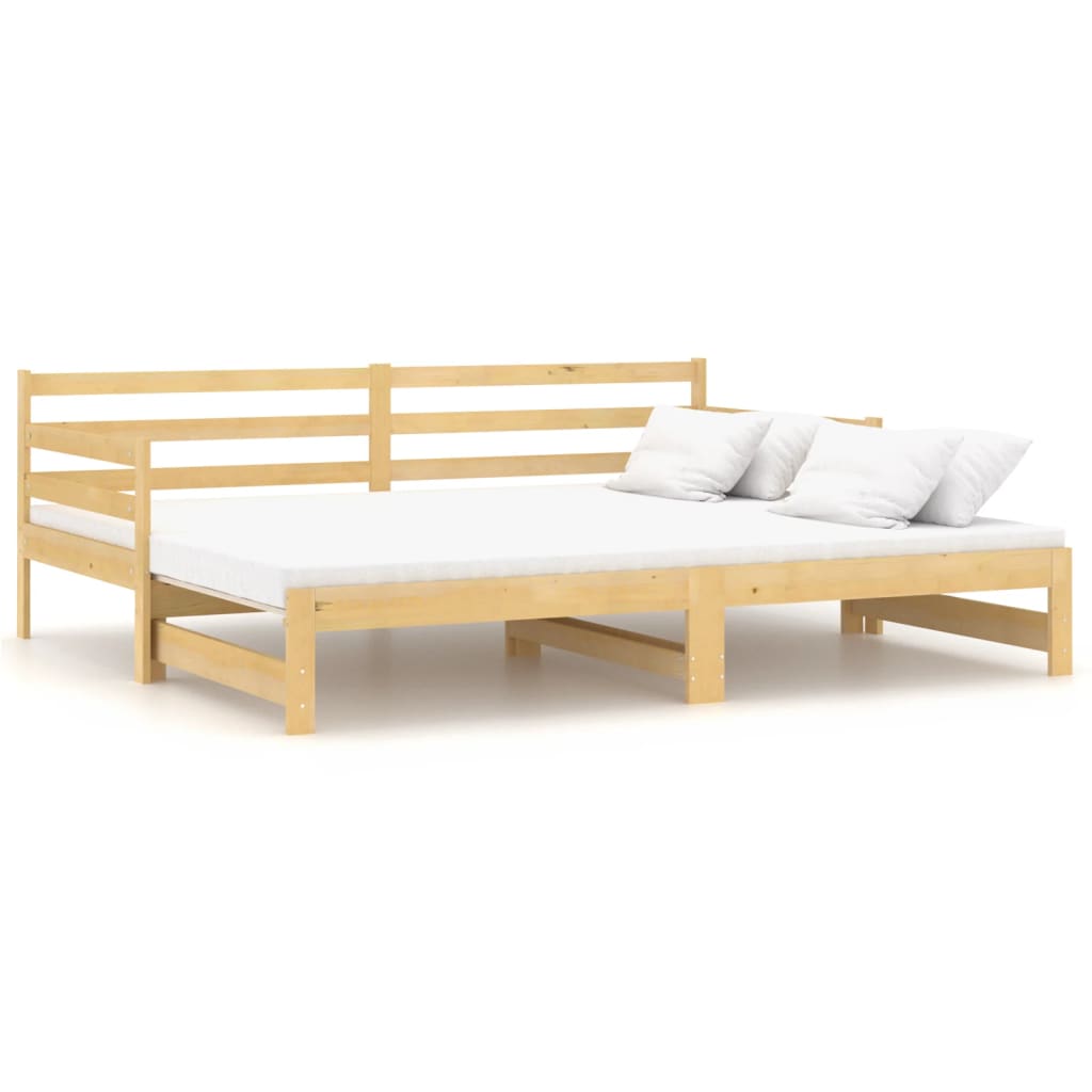 Lit coulissant sans matelas 2x(90x200) cm