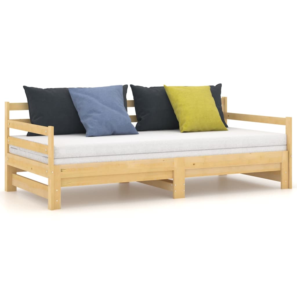 Lit coulissant sans matelas 2x(90x200) cm