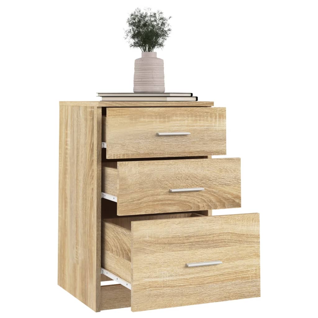 Table de chevet Chêne sonoma 40x40x63 cm Bois d’ingénierie - XIOS