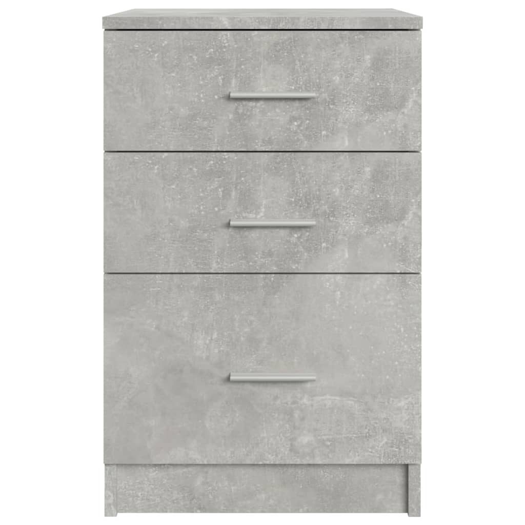 Table de chevet Gris béton 40x40x63 cm bois d’ingénierie - XIOS