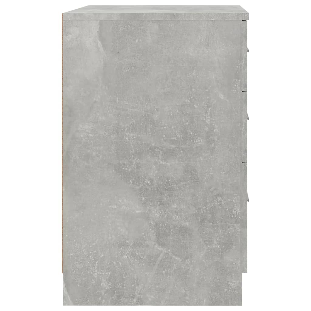 Table de chevet Gris béton 40x40x63 cm bois d’ingénierie - XIOS