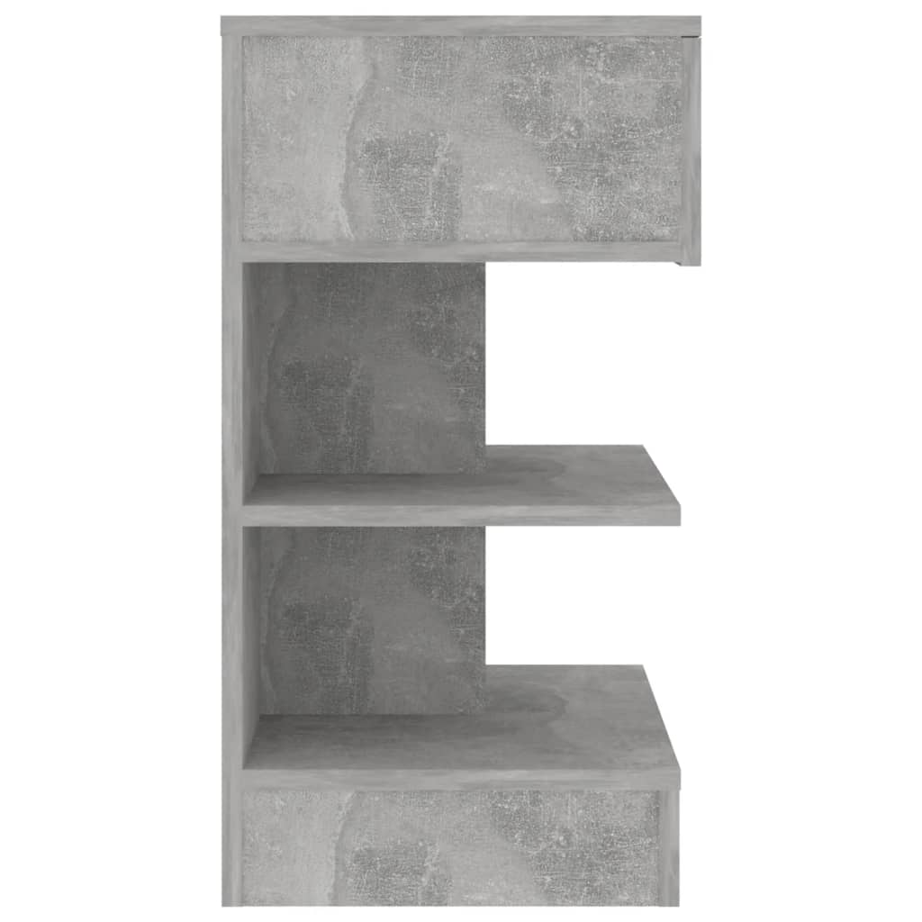 Tables de chevet 2 pcs Gris béton 40x35x65 cm - XIOS