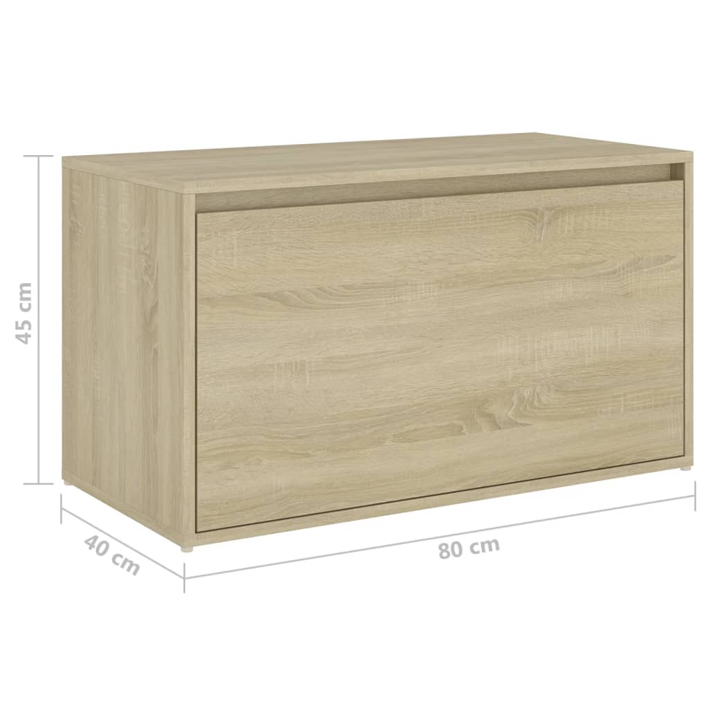Banc d'entrée 80x40x45 cm Chêne sonoma Bois d'ingénierie - XIOS