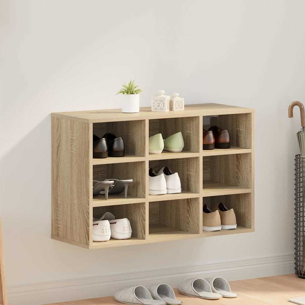 Meuble à chaussures avec étagère Chêne sonoma 77.5 x 30 x 51 cm - XIOS