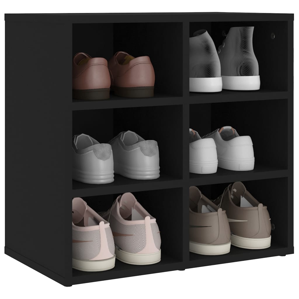 Armoire à chaussures noir 52,5x30x50 cm - XIOS