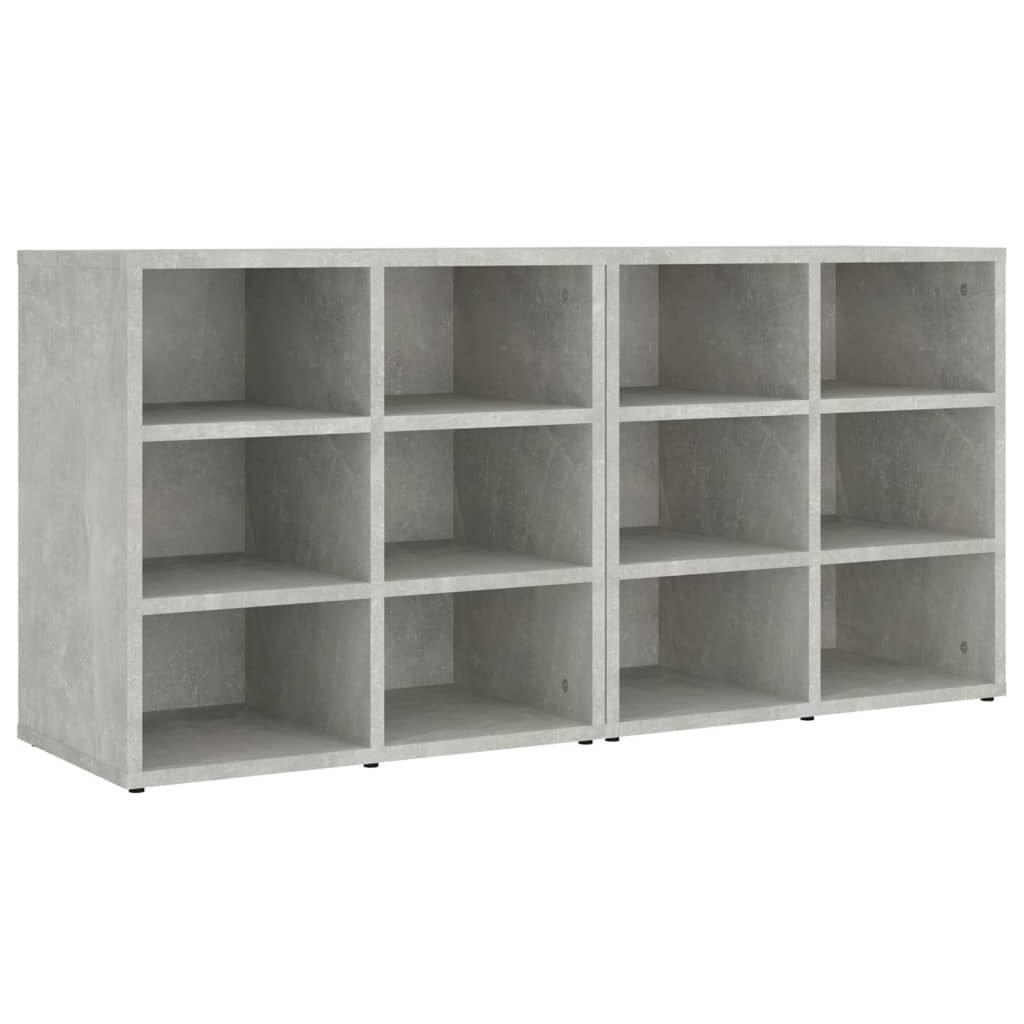 Armoires à chaussures 2 pcs Gris béton 52,5x30x50 cm - XIOS