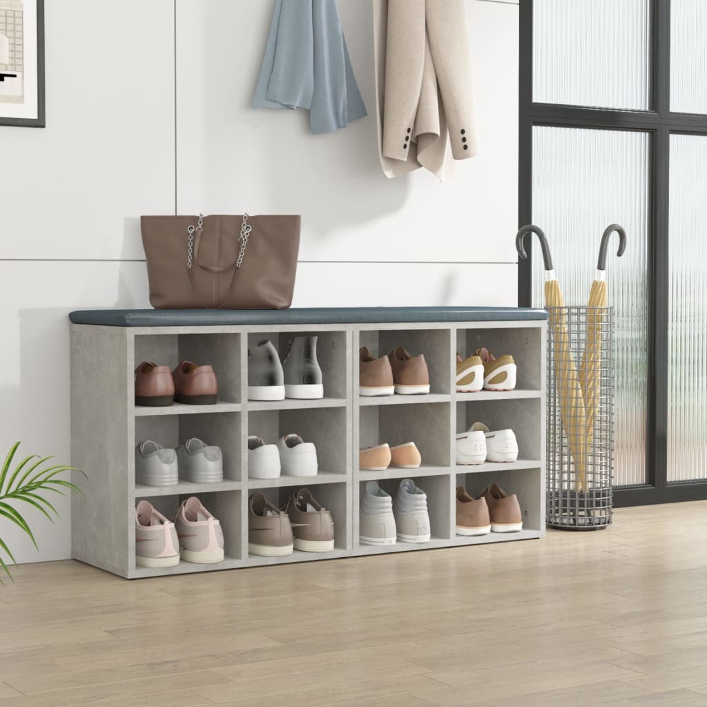 Armoires à chaussures 2 pcs Gris béton 52,5x30x50 cm - XIOS