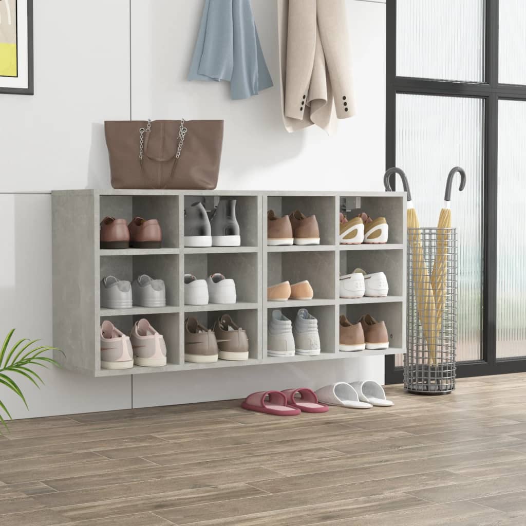 Armoires à chaussures 2 pcs Gris béton 52,5x30x50 cm - XIOS