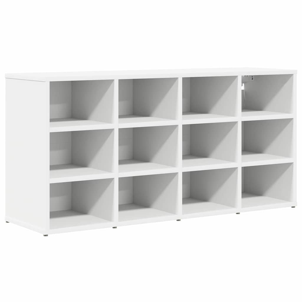 Meuble à chaussures Blanc 103 x 30 x 51 cm Bois d'ingénierie - XIOS