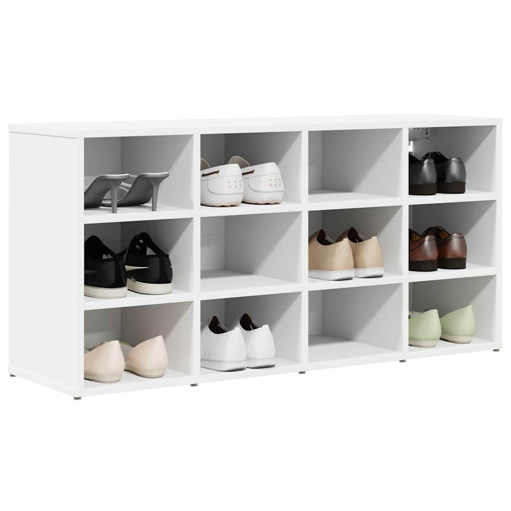 Meuble à chaussures Blanc 103 x 30 x 51 cm Bois d'ingénierie - XIOS