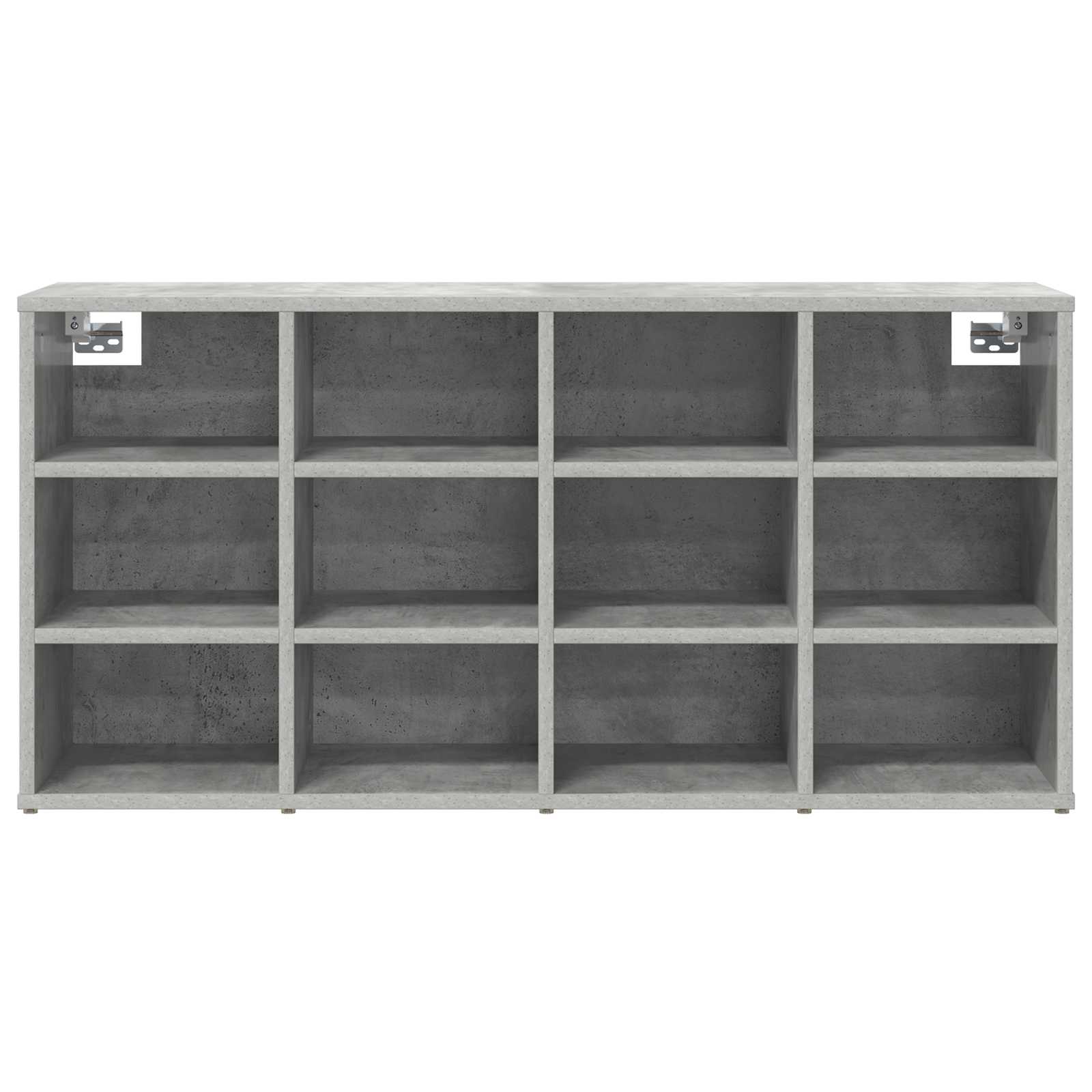 Cabinet à chaussures avec étagère Gris béton 103 x 30 x 51 cm - XIOS