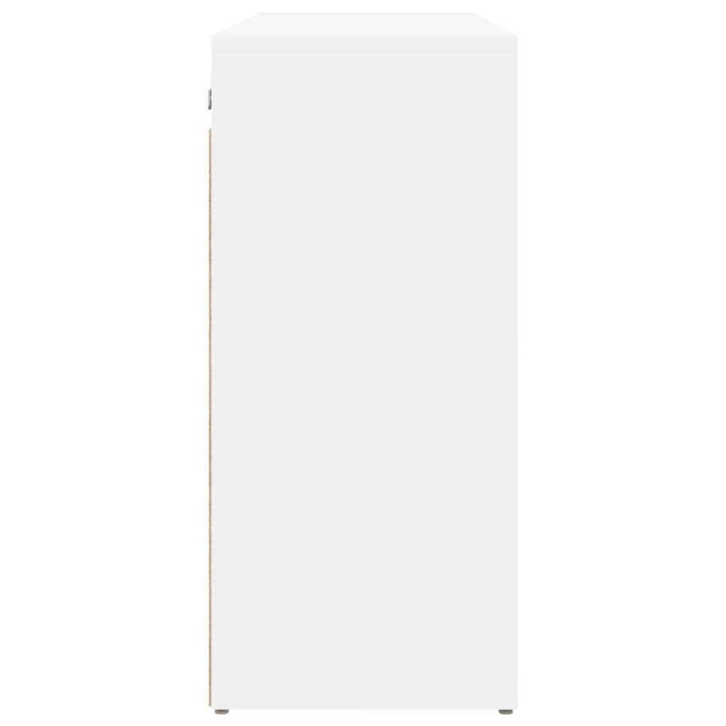 Meuble à chaussures Blanc 77.5 x 30 x 67 cm Bois d'ingénierie - XIOS