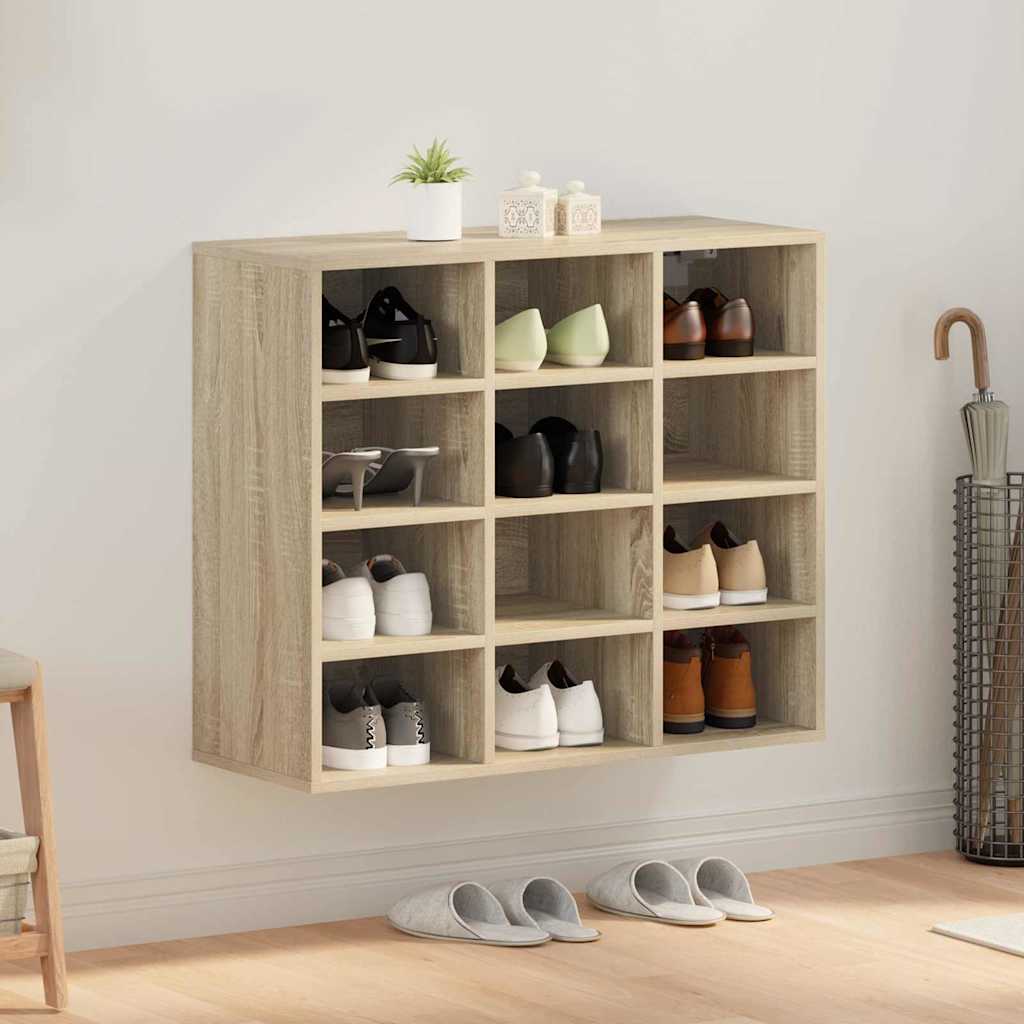 Meuble à chaussures avec étagère Chêne sonoma 77.5 x 30 x 67 cm - XIOS