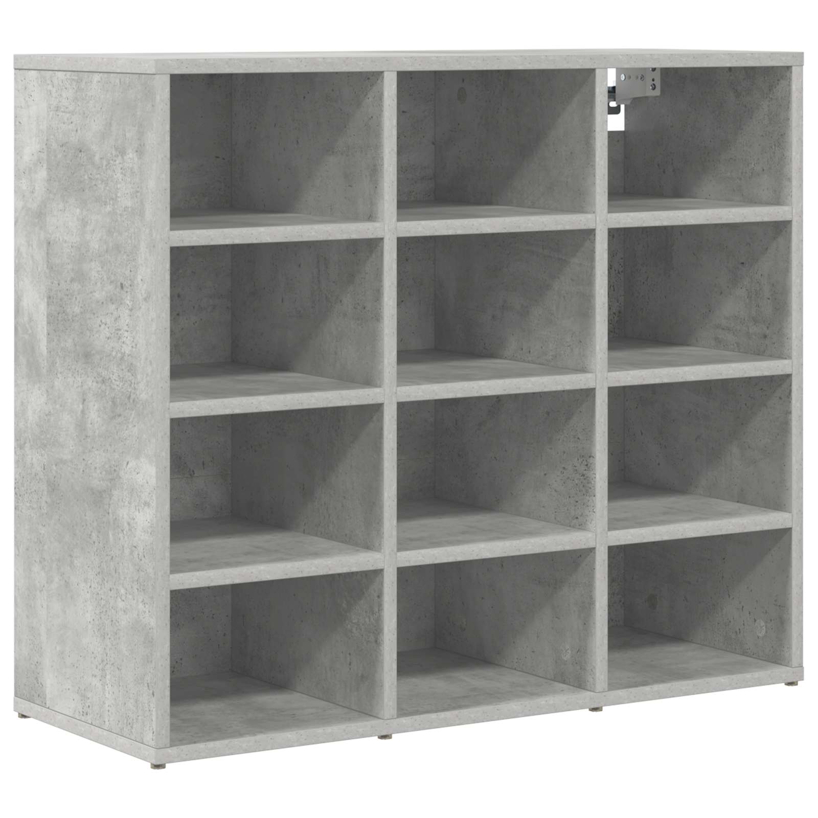 Cabinet à chaussures avec étagère Gris béton 77,5 x 30 x 67 cm - XIOS