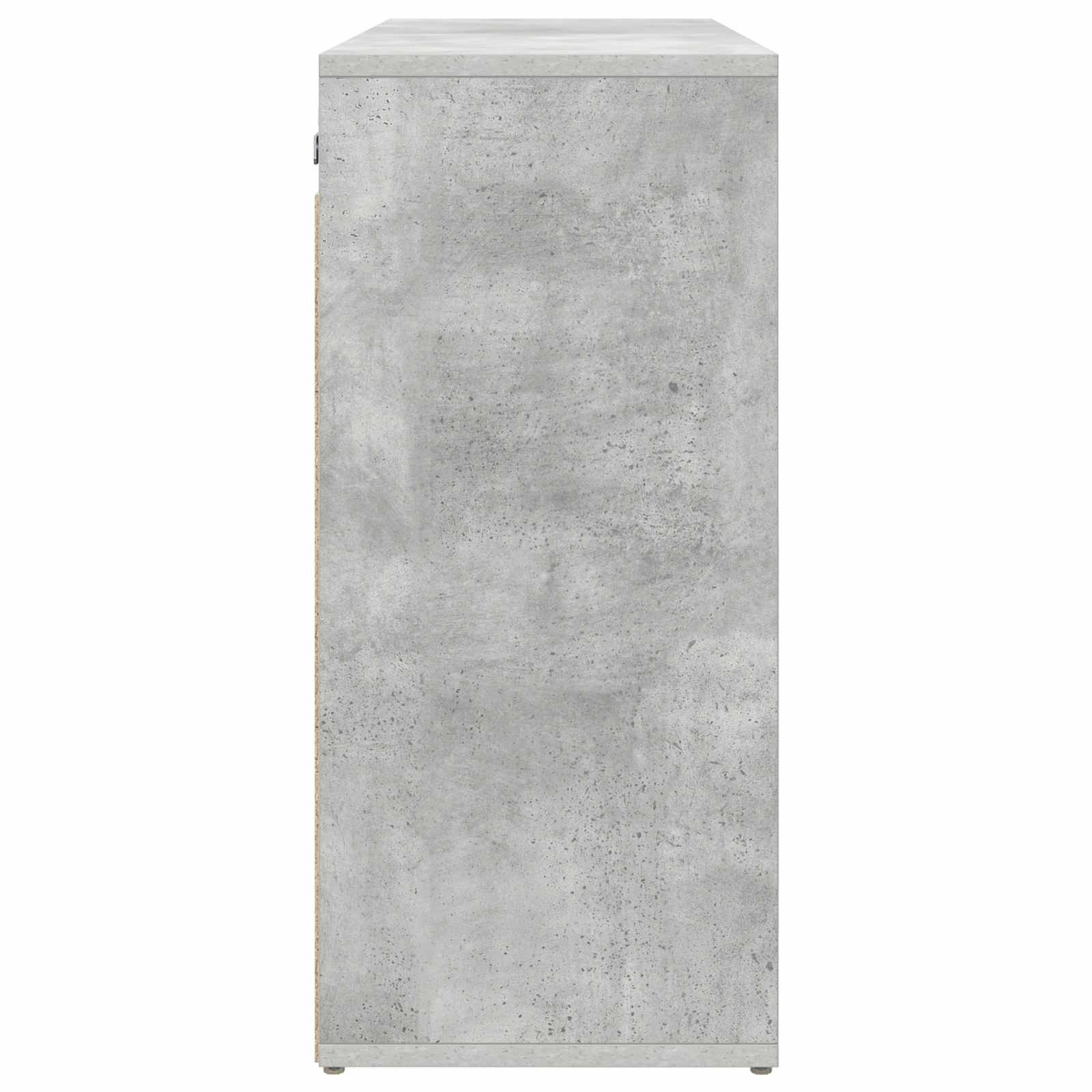 Cabinet à chaussures avec étagère Gris béton 77,5 x 30 x 67 cm - XIOS