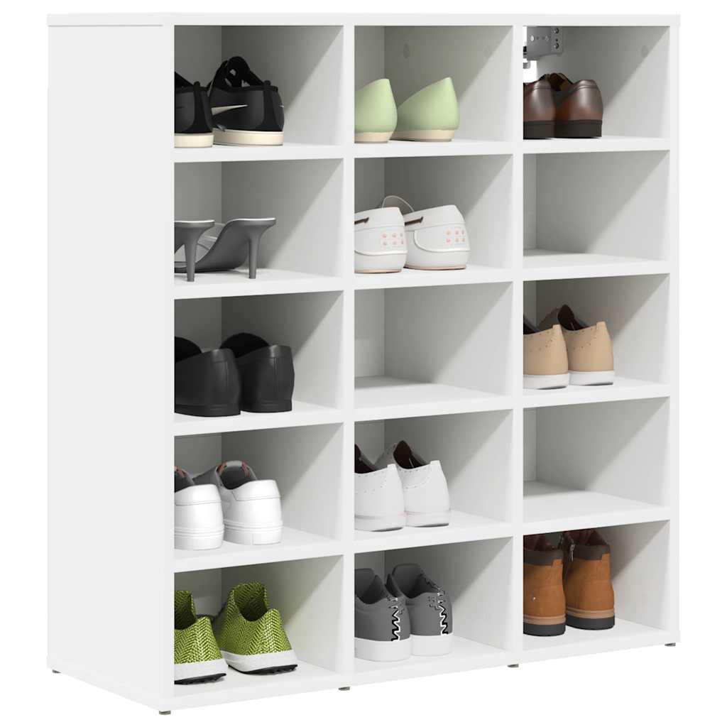 Meuble à chaussures Blanc 77.5 x 30 x 83.5 cm Bois d'ingénierie - XIOS