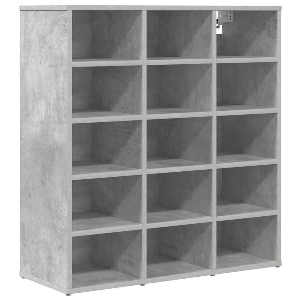 Meuble à chaussures avec étagère Gris béton 77.5 x 30 x 83.5 cm - XIOS