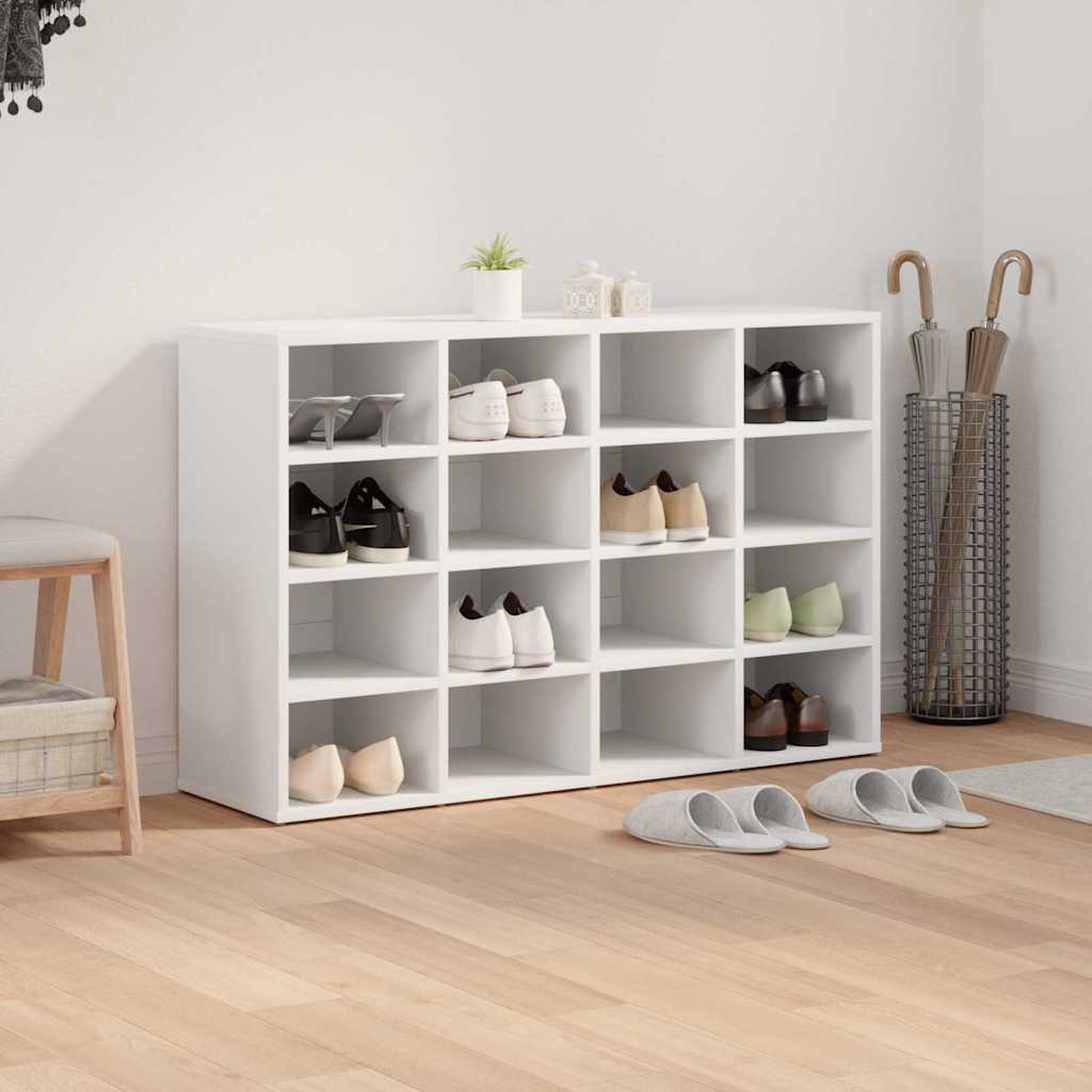 Meuble à chaussures Blanc 103 x 30 x 67 cm Bois d'ingénierie - XIOS