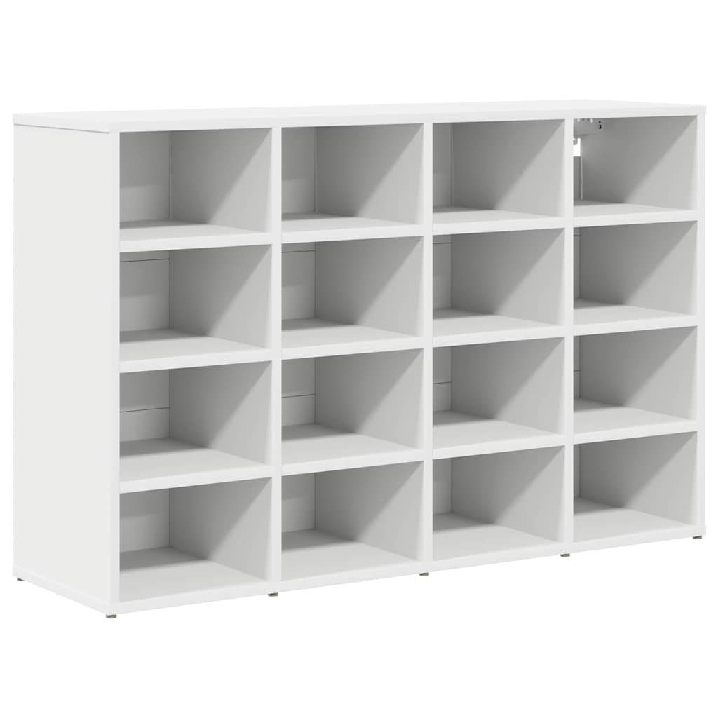 Meuble à chaussures Blanc 103 x 30 x 67 cm Bois d'ingénierie - XIOS