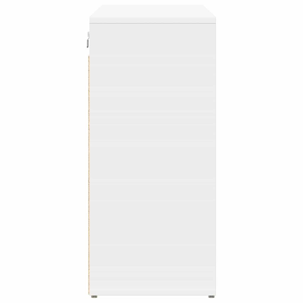 Meuble à chaussures Blanc 103 x 30 x 67 cm Bois d'ingénierie - XIOS