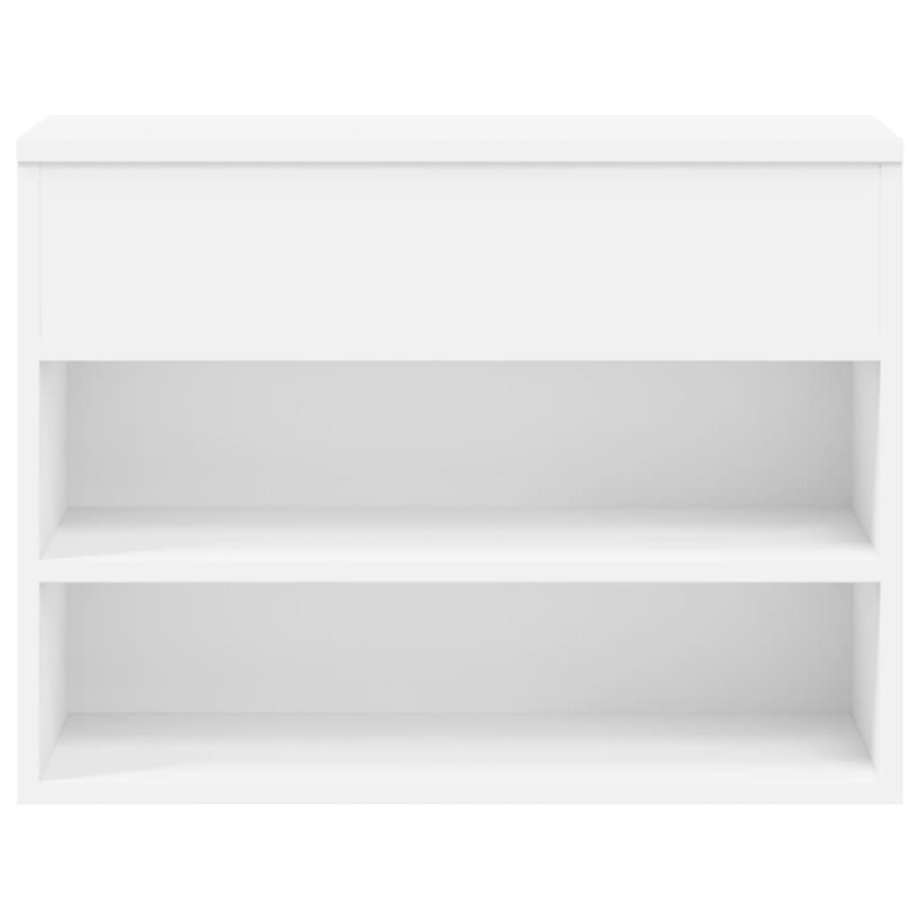 Banc à chaussures Blanc 60x30x45 cm Bois d’ingénierie - XIOS