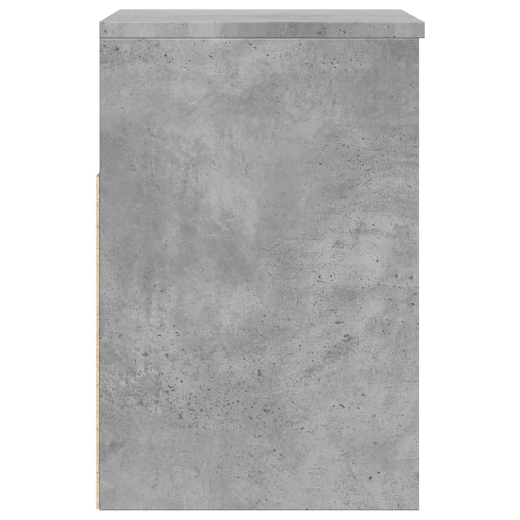 Banc à chaussures Gris béton 60x30x45 cm Bois d’ingénierie - XIOS