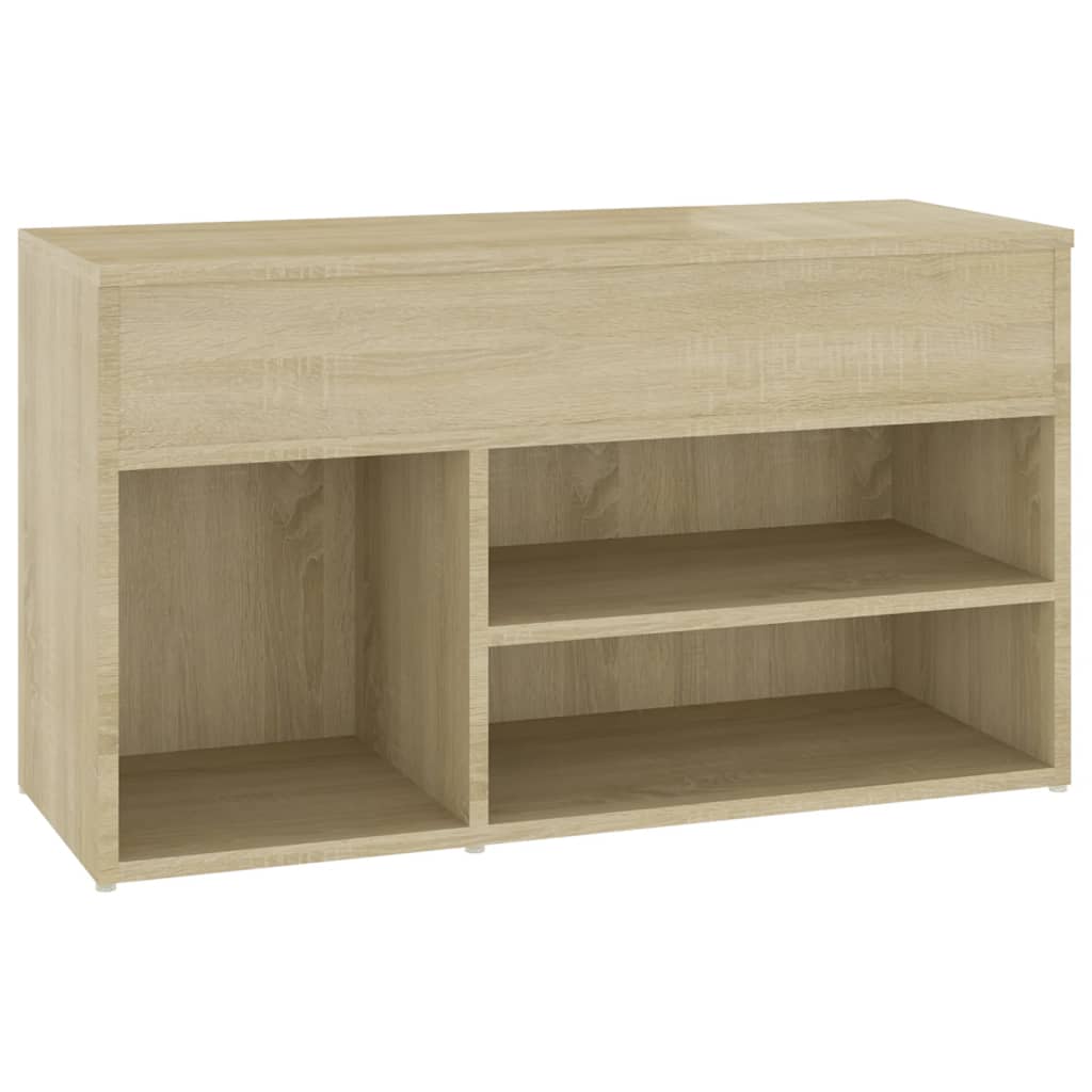 Banc à chaussures Chêne sonoma 80x30x45 cm Bois d'ingénierie - XIOS