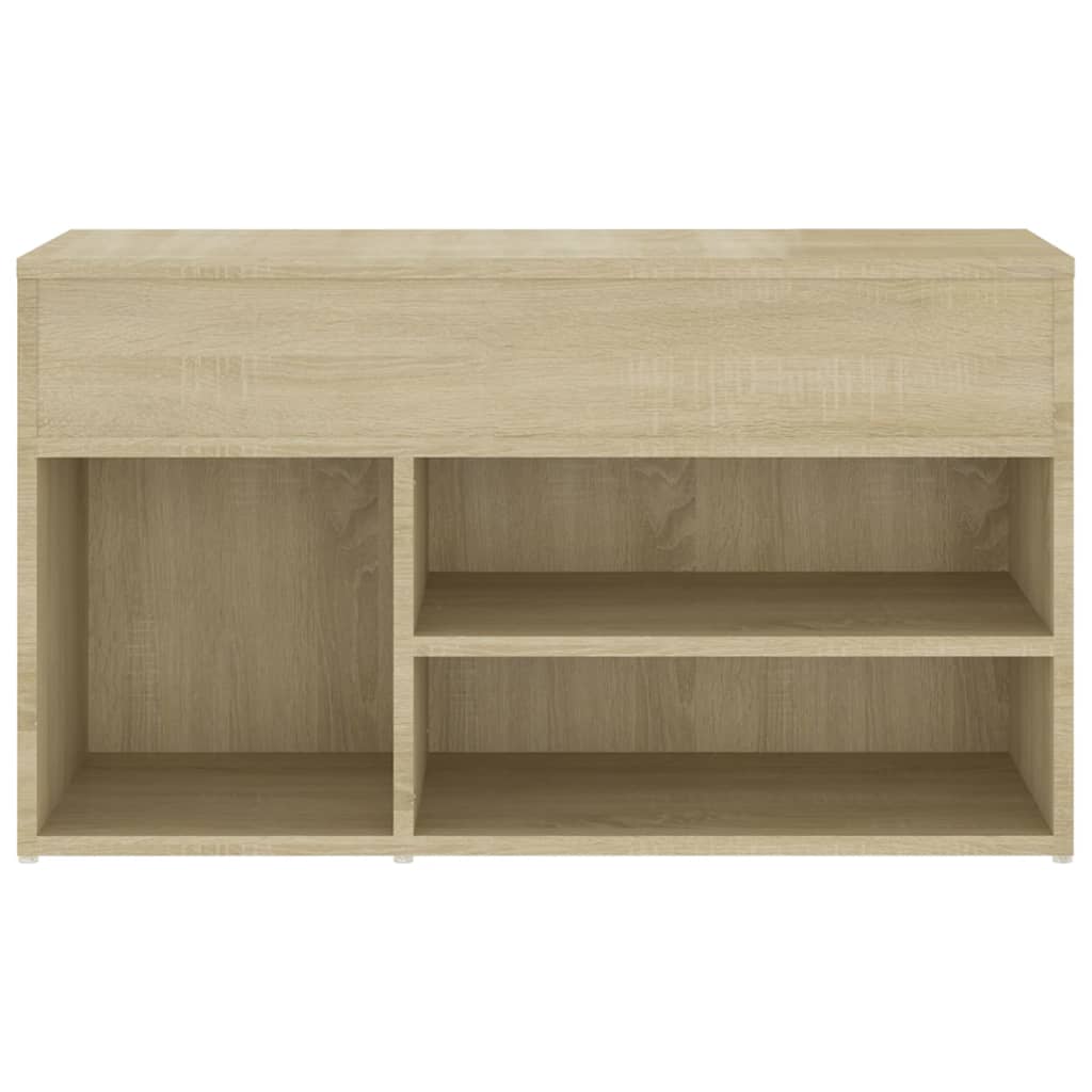 Banc à chaussures Chêne sonoma 80x30x45 cm Bois d'ingénierie - XIOS