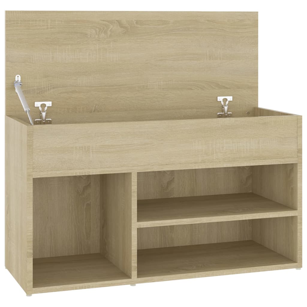 Banc à chaussures Chêne sonoma 80x30x45 cm Bois d'ingénierie - XIOS