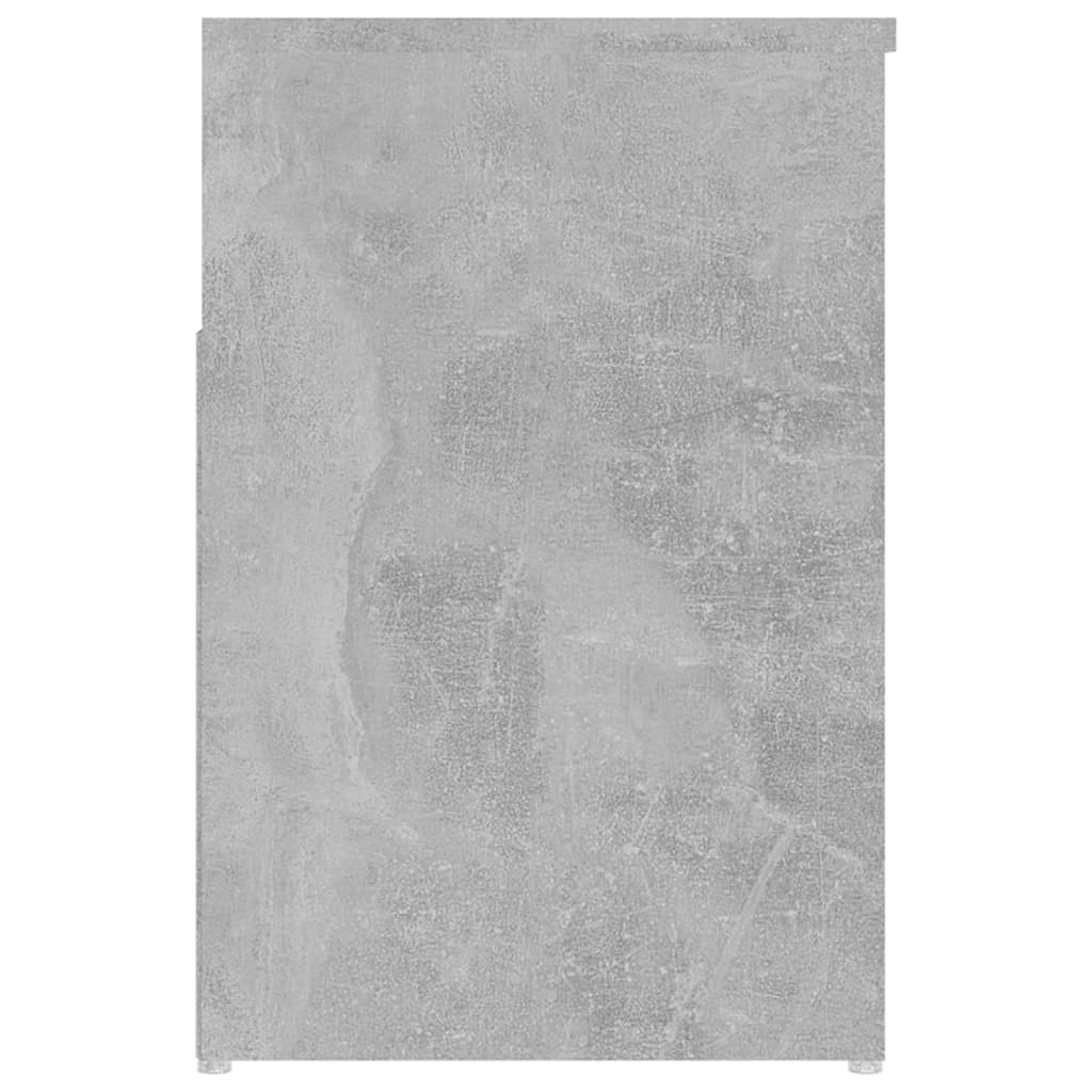 Banc à chaussures Gris béton 80x30x45 cm Bois d'ingénierie - XIOS