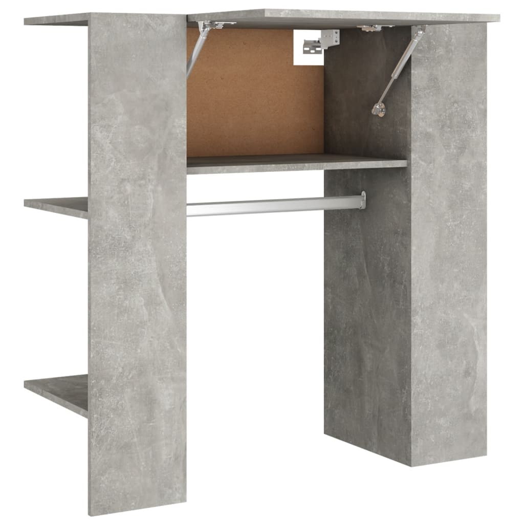 Armoire de couloir Gris béton 97,5x37x99 cm Bois d'ingénierie - XIOS